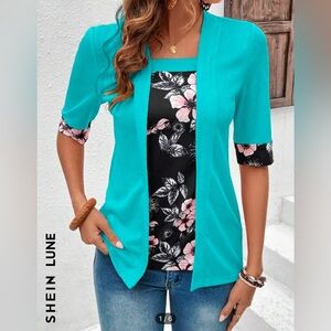 Beautiful layered shirt. Shein women’s size Large